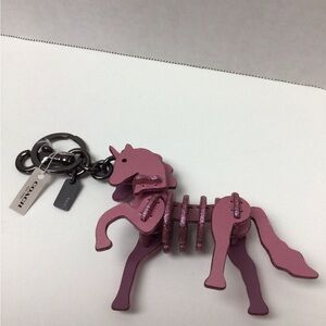 Coach Unicorn Glitter Trimmed Leather Purse/Bag Charm